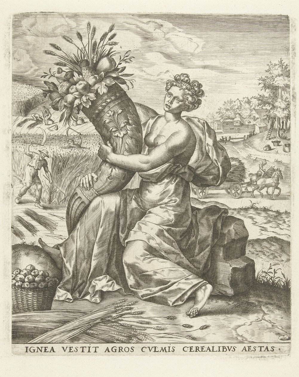 Léto: Ceres s rohem hojnosti The Four Seasons (název série) od Lambert Lombard