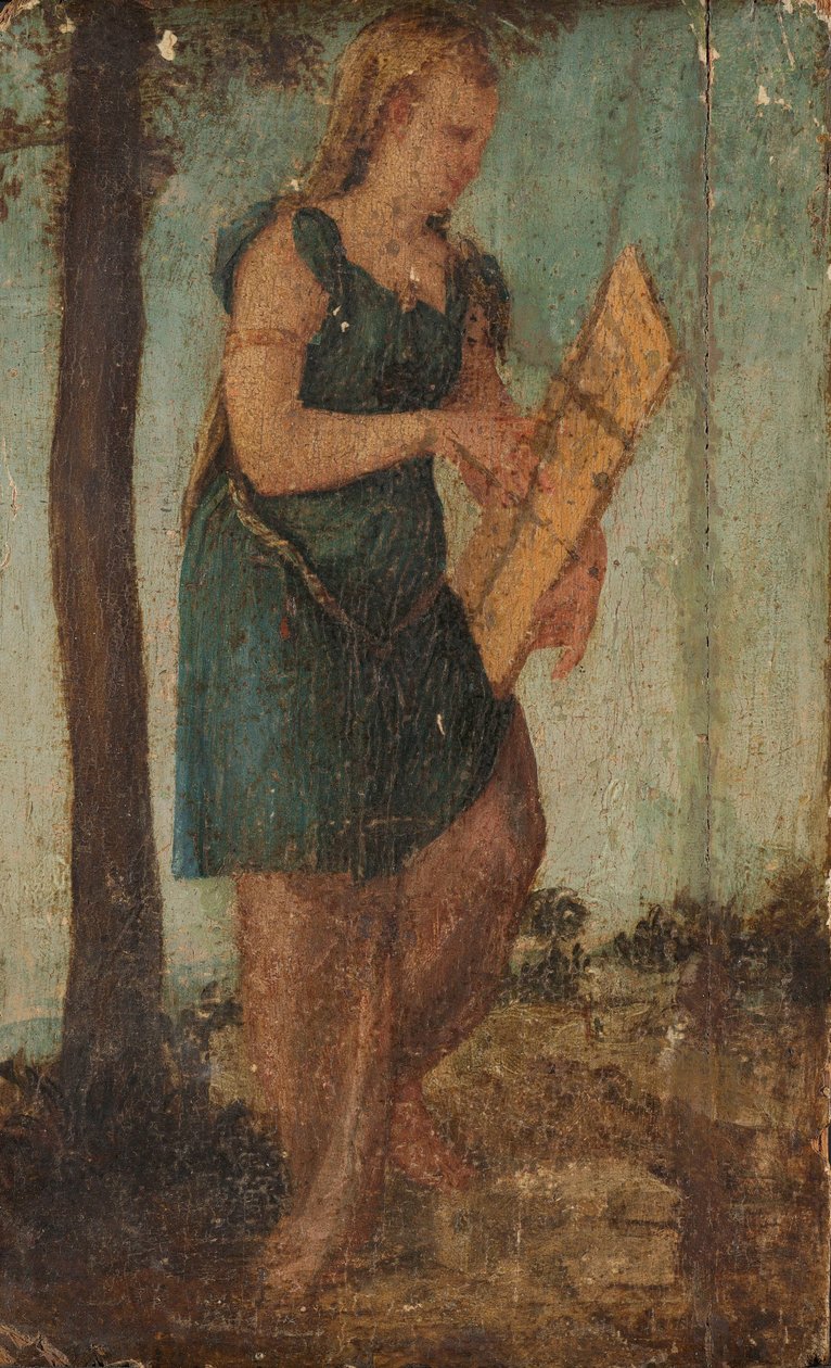 Žena se štítem od Lambert Sustris (circle of)