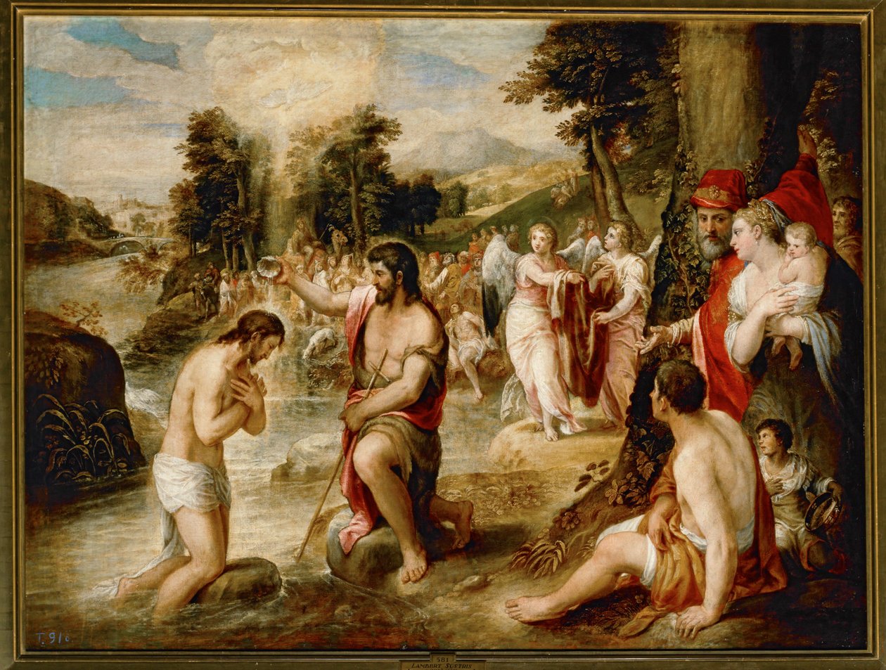 Kristův křest... od Lambert Sustris