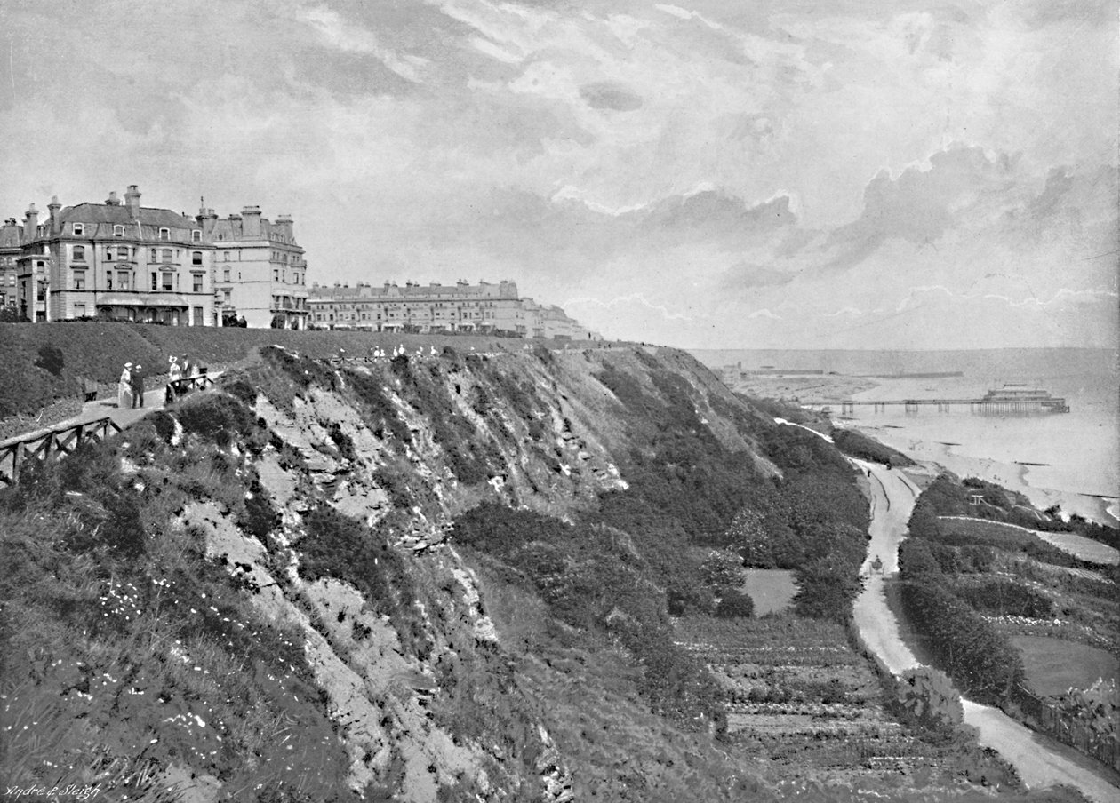 Folkestone: The Lees, c1896 od Lambert Weston and Son