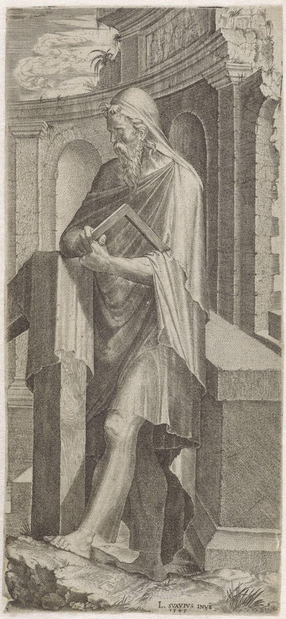 Apoštol Juda Taddeus Kristus, dvanáct apoštolů a Pavel (název série) od Lambertus Suavius