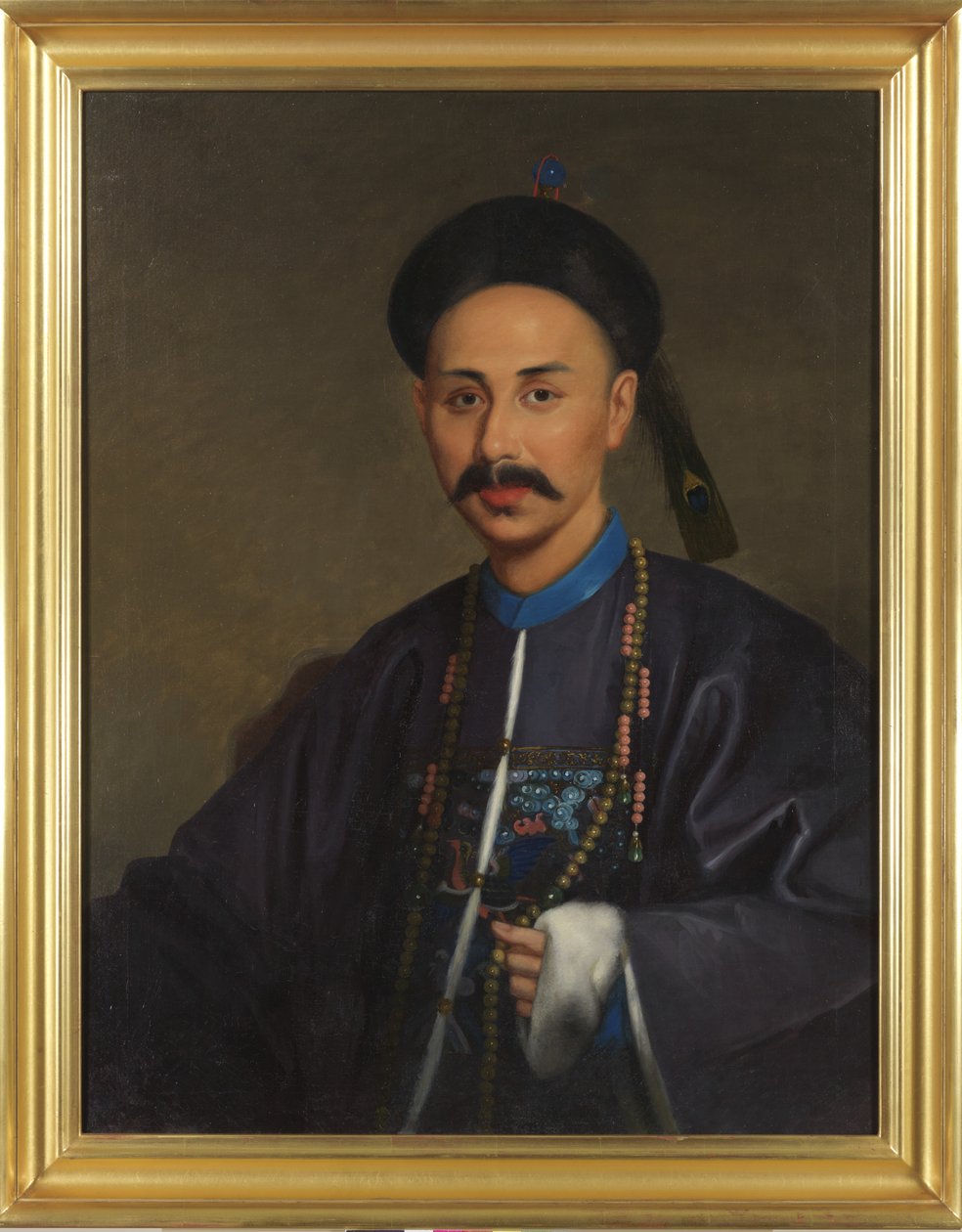 Portrét Samqua, asi 1850 (olej na plátně) od Lamqua Lamqua