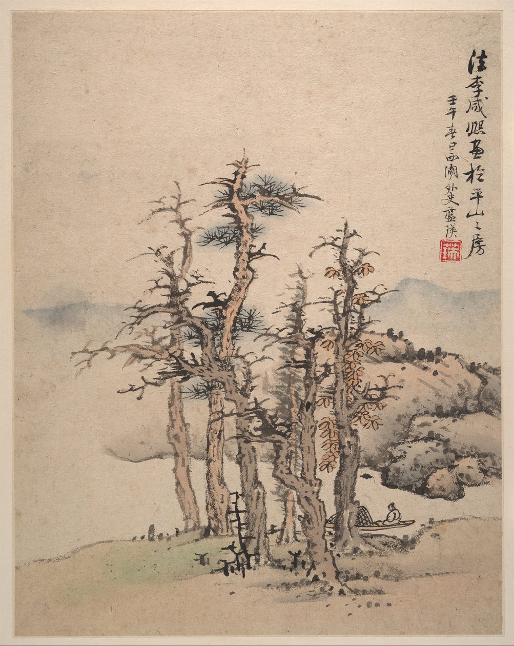 Krajiny podle mistrů Song a Yuan, 1642. od Lan Ying