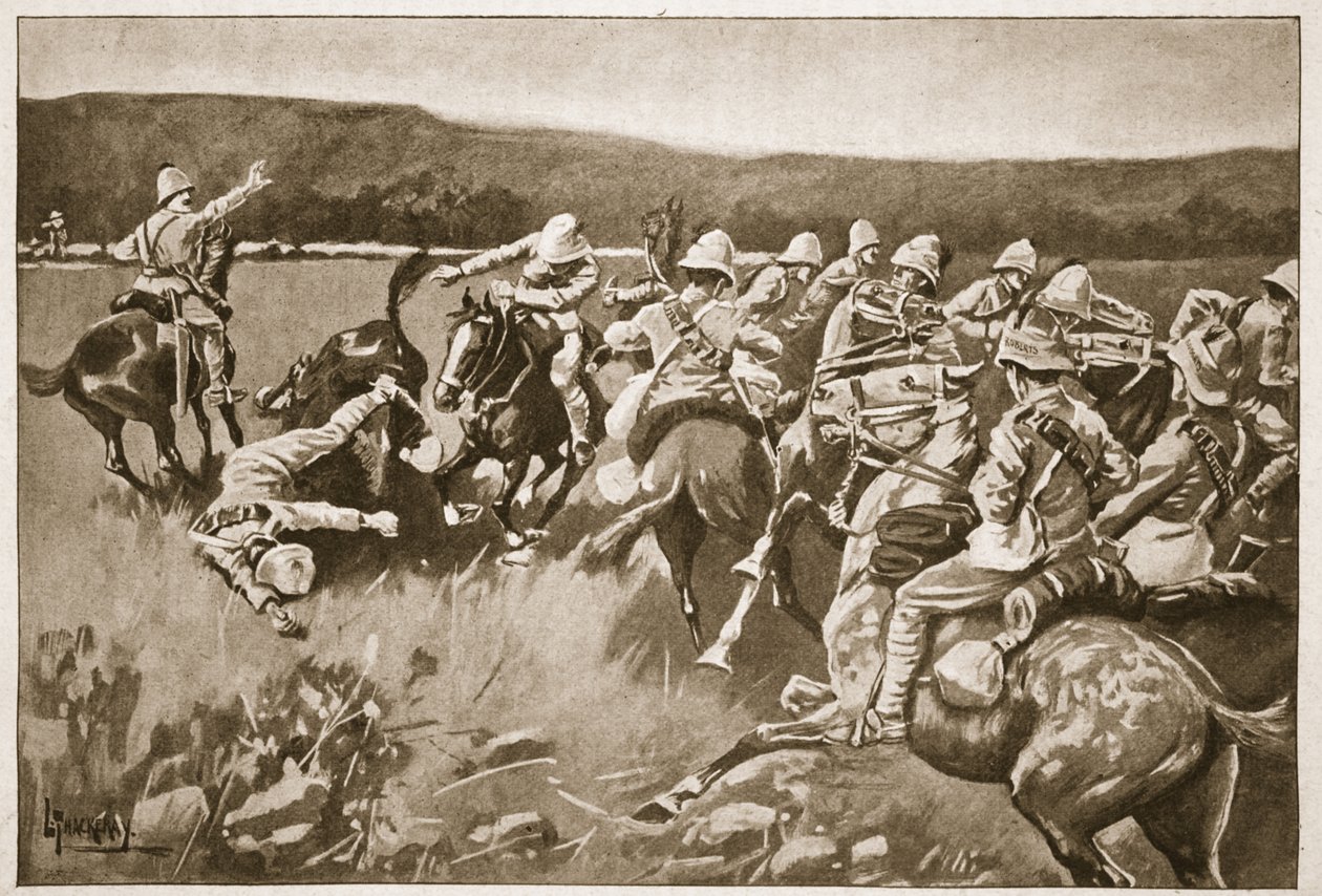 Ambuscade at Koorn Spruit, ilustrace z 
