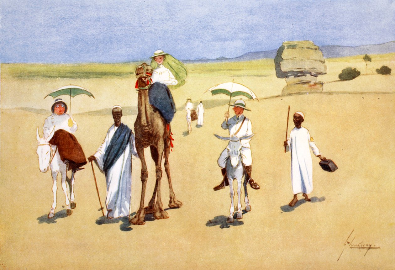 Kolem pyramid, 1908. od Lance Thackeray