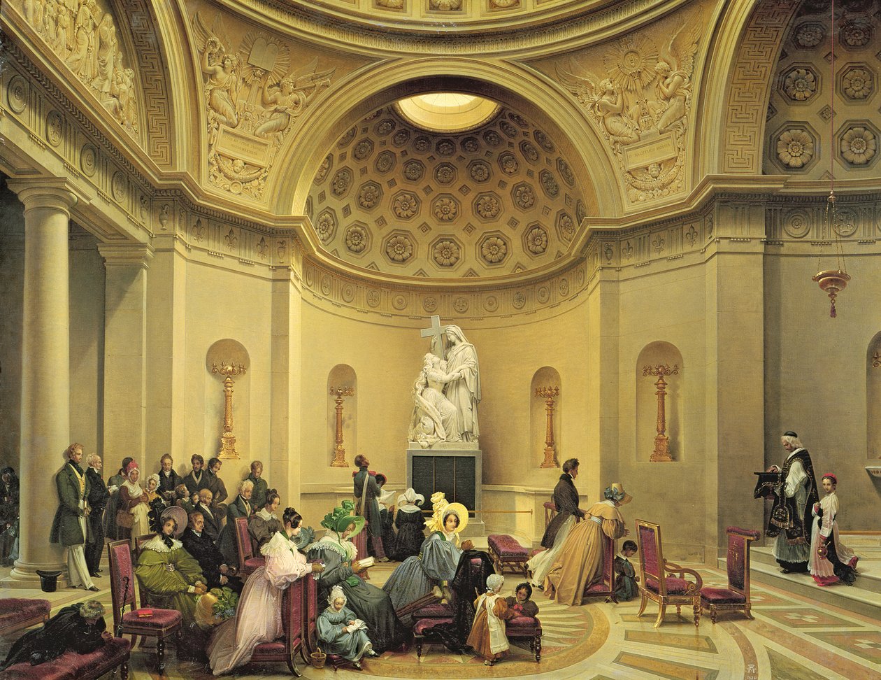 Mše v kapli smíření, 1830-48 od Lancelot Théodore Turpin de Crissé de Crissé
