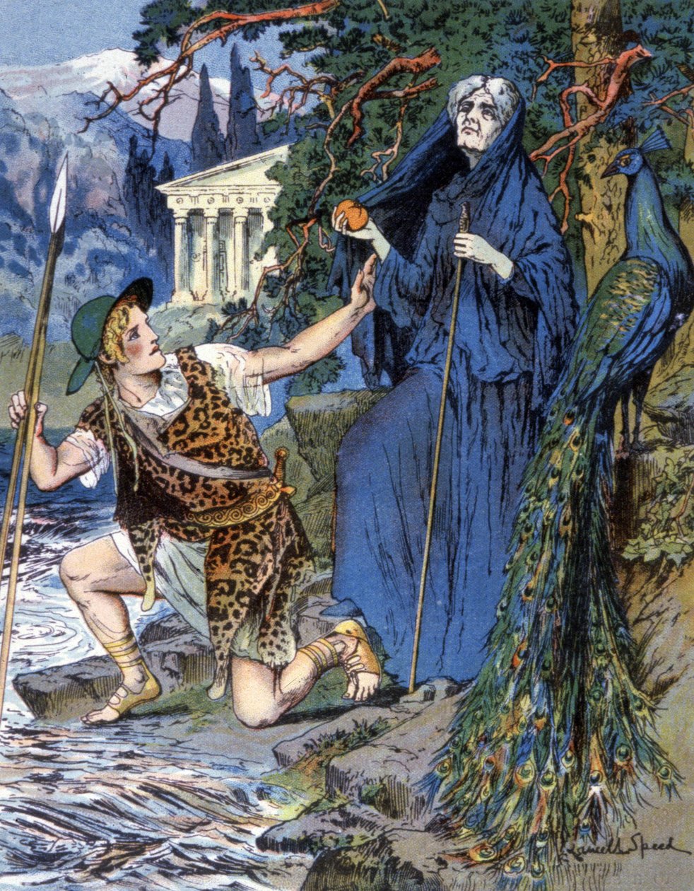 Jáson a Héra, kolem roku 1900 (ilustrace) od Lancelot Speed