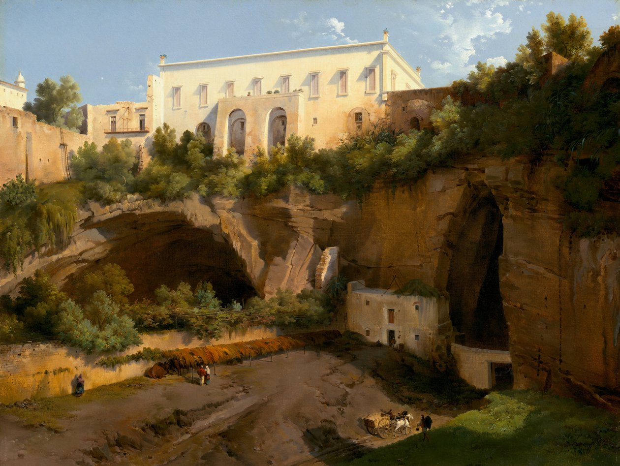 Pohled na vilu, Pizzofalcone, Neapol, c. 1819. od Lancelot Théodore Turpin de Crissé de Crissé