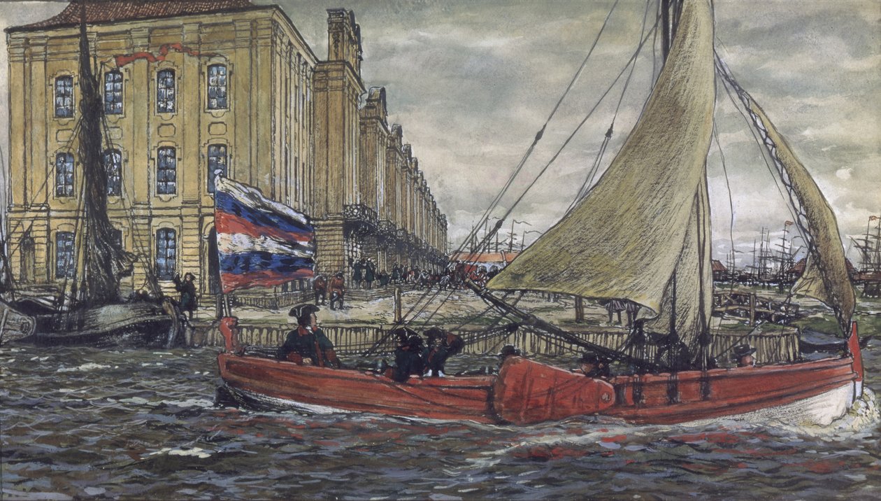 Botik Petra Velikého, 1906 od Lanceray