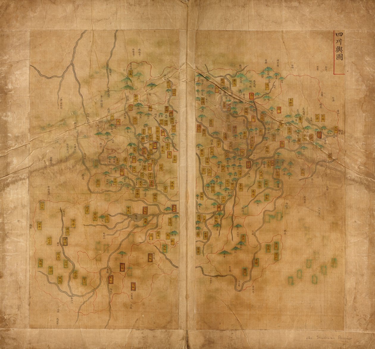 mapa přehradních ryb od Langdon Warner