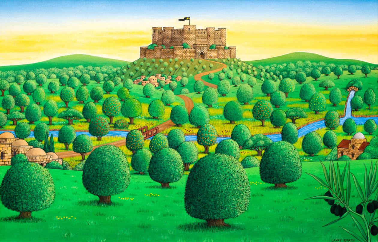 Krak des Chevaliers - Sýrie, 1999 od Larry Smart