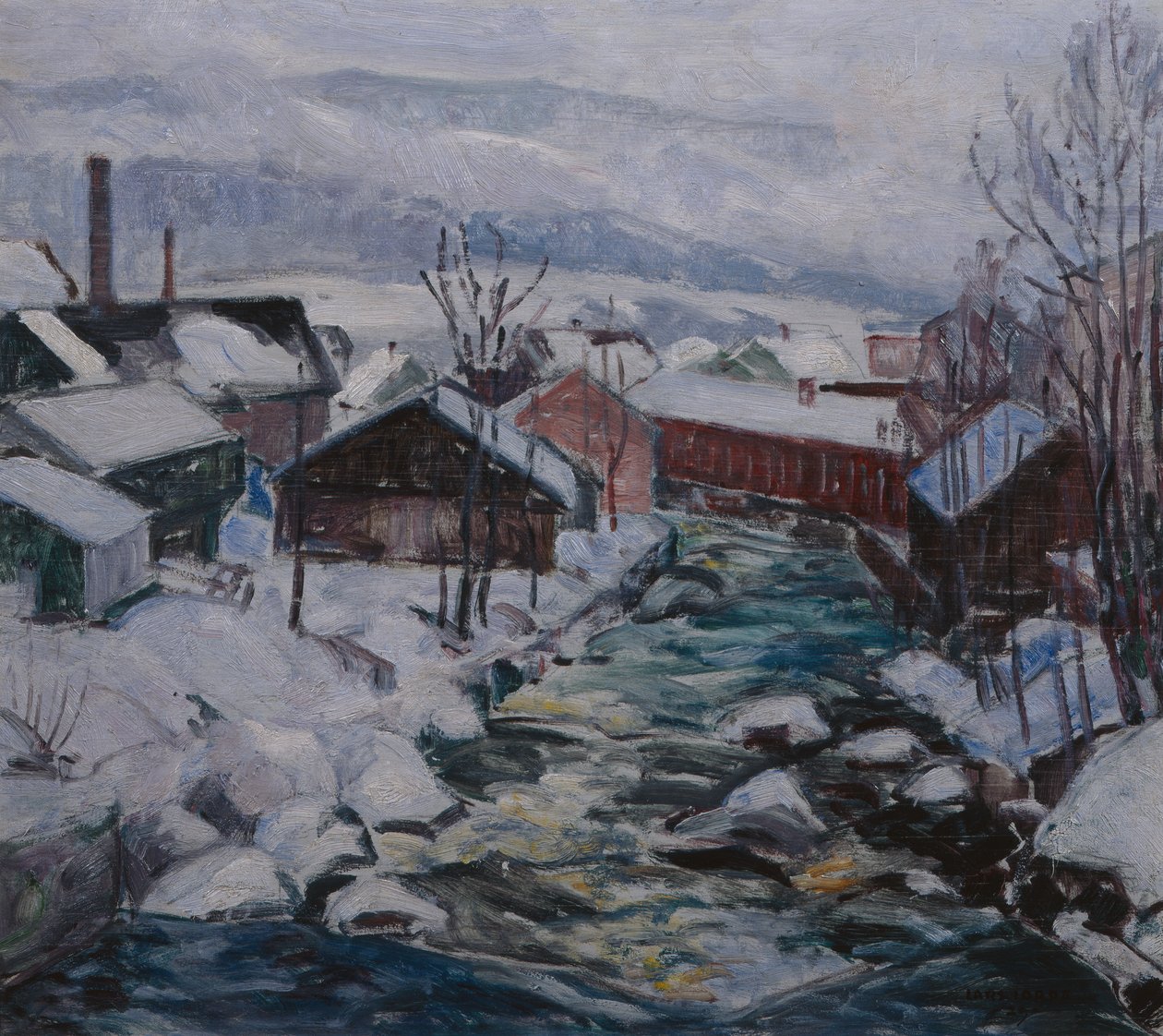 Zima v Mesna, Lillehammer od Lars Jorde