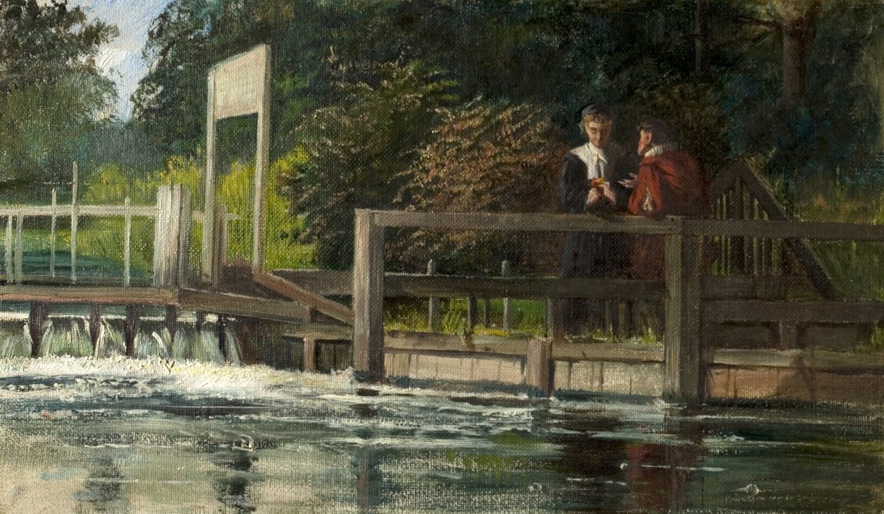 Trysting Place (olej na plátně položeném na palubě) od Laslett John Pott
