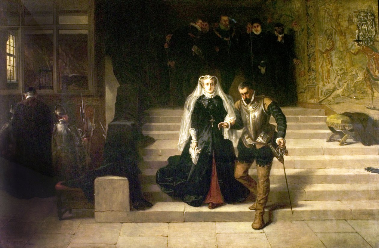 Marie, skotská královna, vedena k její popravě, 1871 od Laslett John Pott