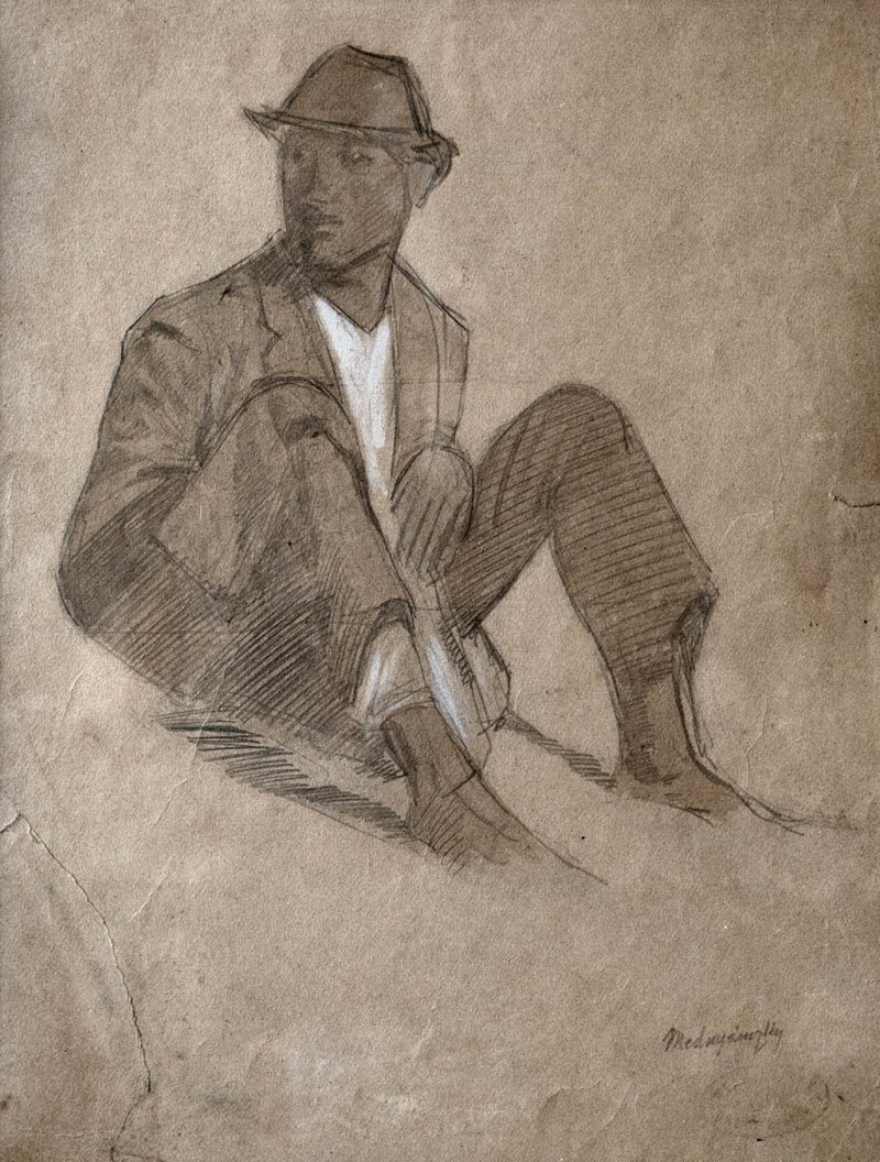 Pasztor fiu anglicky: Shepherd Boy od Laszlo Mednyanszky