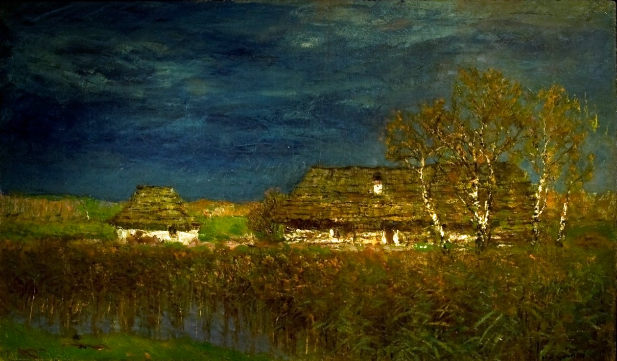 Tanyan English: Farmsteadn od Laszlo Mednyanszky