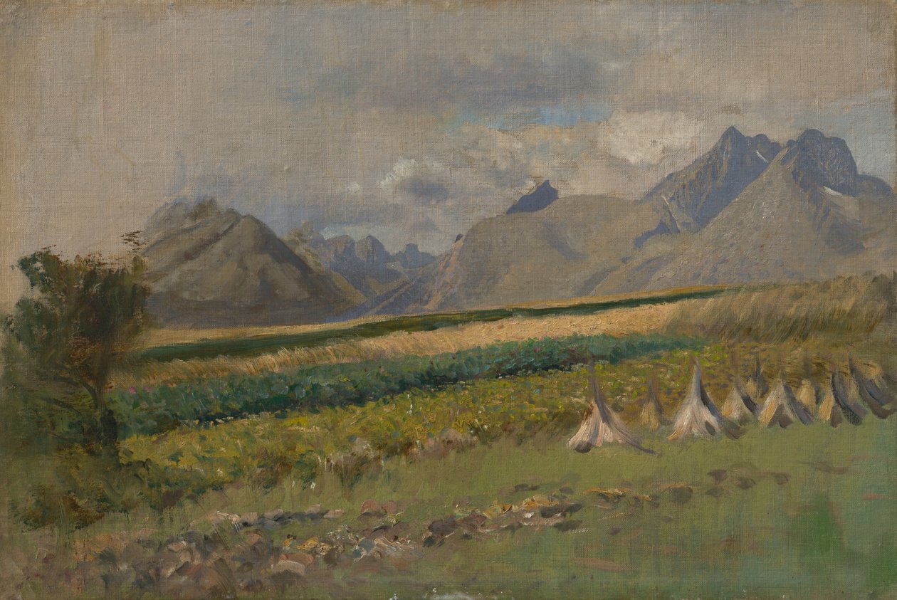 High Tatras from Strážky, 1878-80 od Laszlo Mednyanszky