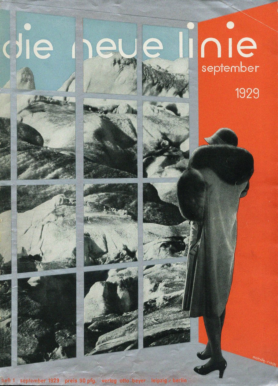 Obálka časopisu nový řádek, září 1929, 1929. od Laszlo Moholy Nagy