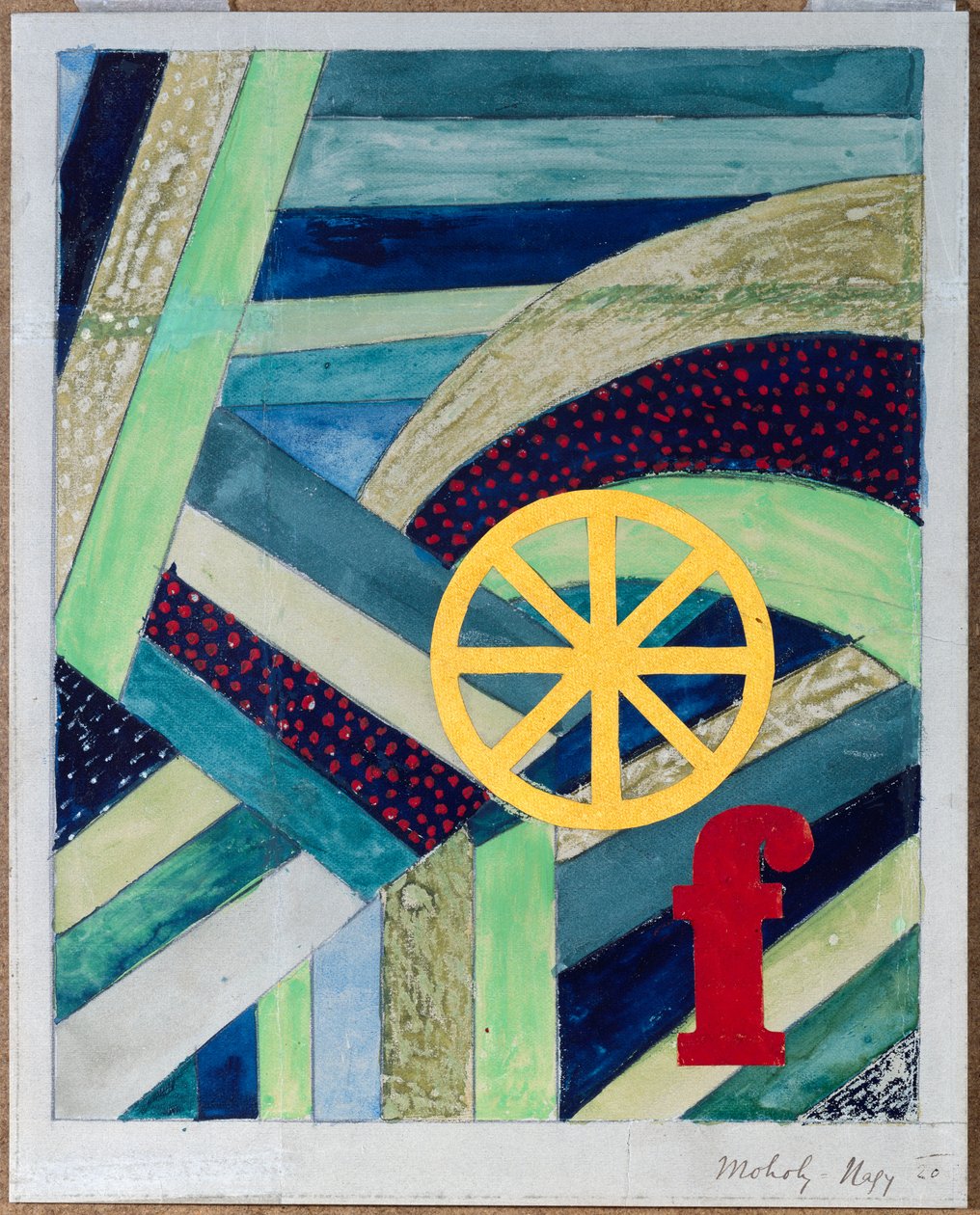 F v poli, 1920 od Laszlo Moholy Nagy