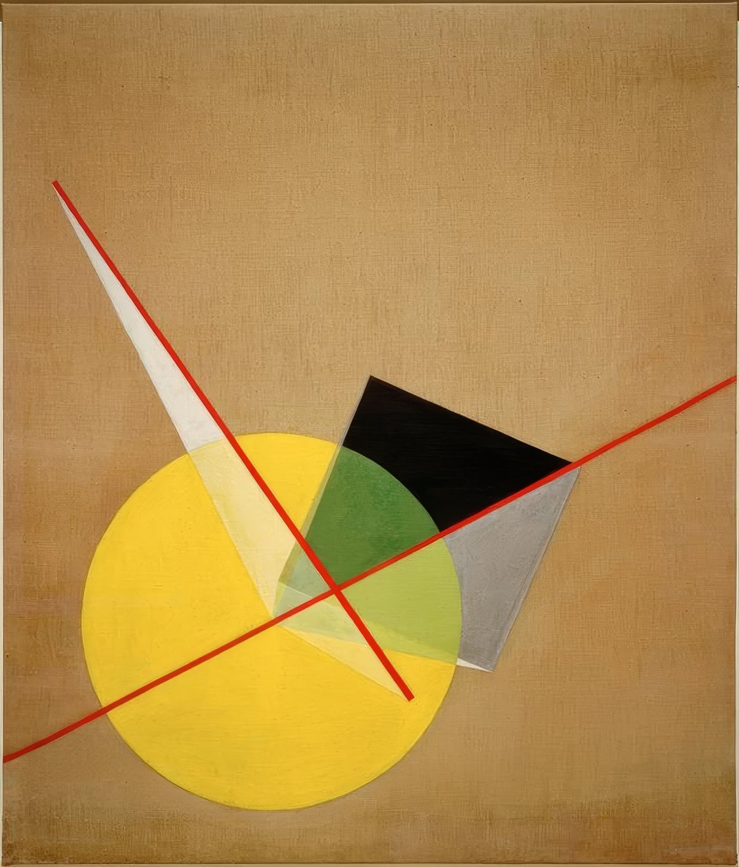 Žlutý kruh od Laszlo Moholy Nagy
