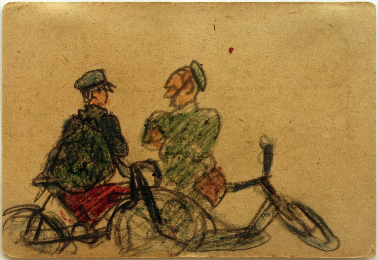 Bez názvu (mluvení s cyklisty) od Laszlo Moholy Nagy