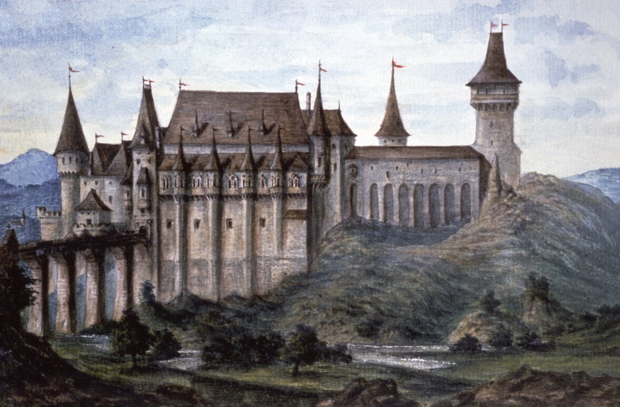 Hrad Vajdahunyad od Laszlo Than