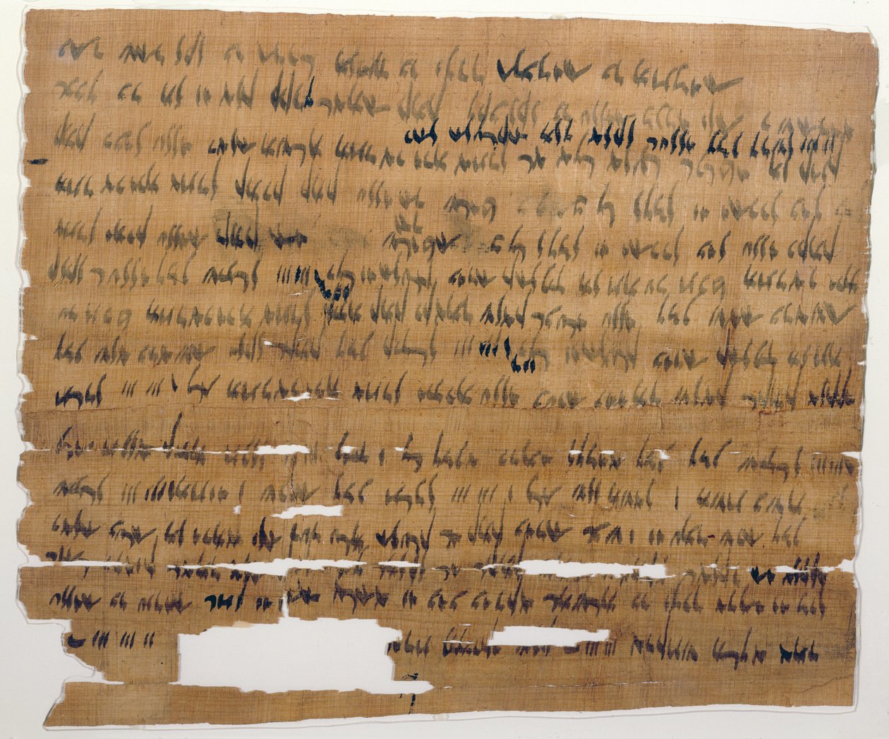 Svatební dokument v aramejštině, 3. července 449 př.nl (inkoust na papyru) od Late Period Egyptian