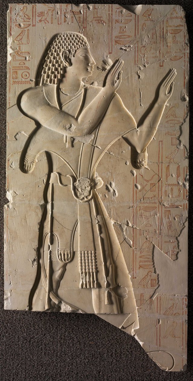 Mentuemhat v církevním oděvu, kolem 667-647 př.nl od Late Period Egyptian