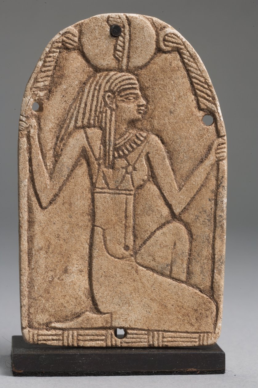 Plaketa Maat (fajáns) (viz také 325655, 325656 a 325658) od Late Period Egyptian