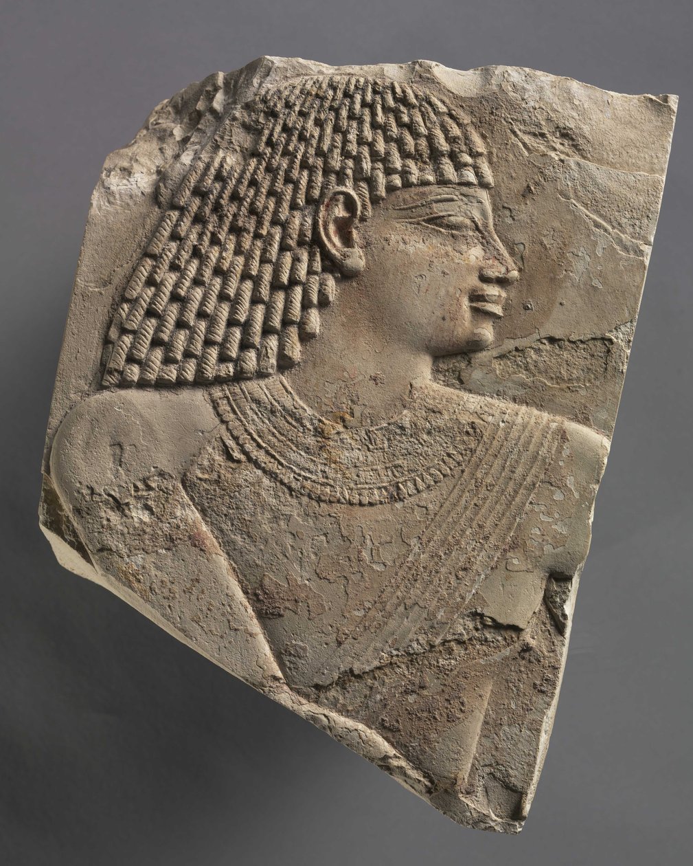 Malá hlava muže, c.667-647 př.nl od Late Period Egyptian