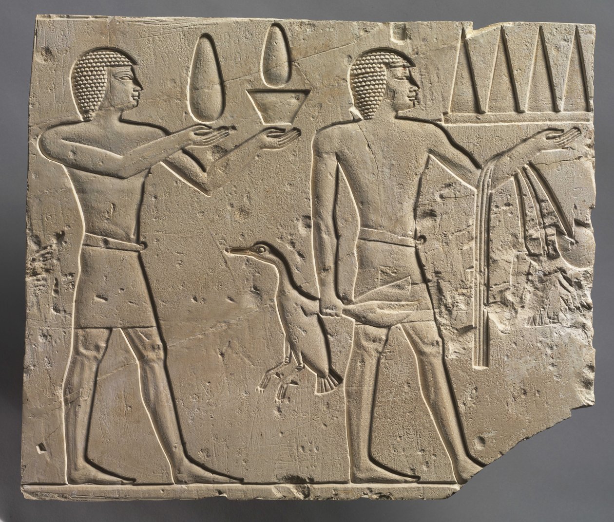 Dva nositelé obětování, c.667-647 př.nl od Late Period Egyptian