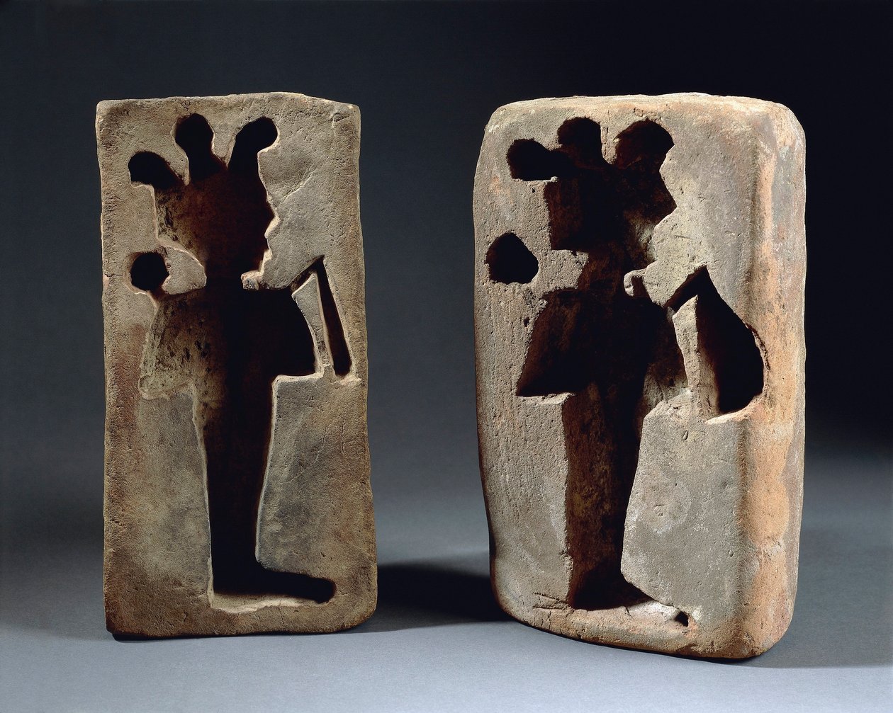 Dvě formy postavy Osirise z Abydosu od Late Period Egyptian