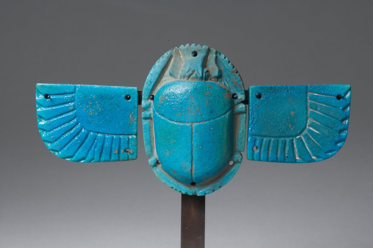 Okřídlený skarab (fajáns) od Late Period Egyptian
