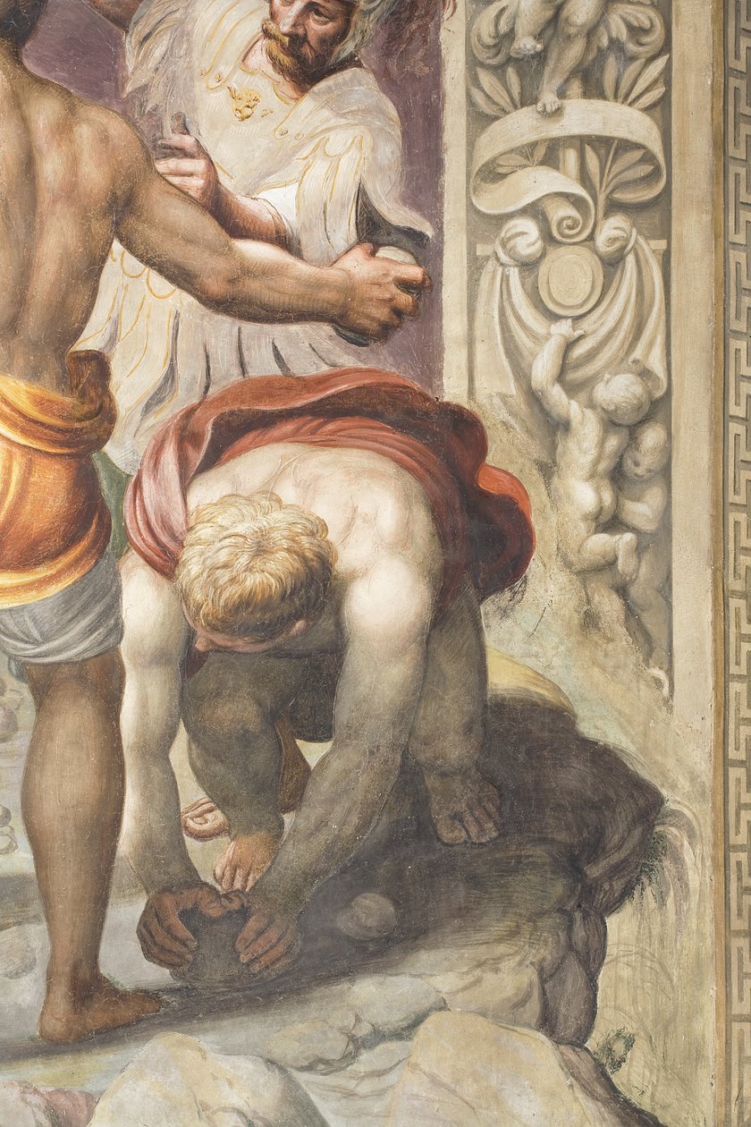 Umučení svatého Štěpána, detail, 1556 od Lattanzio Gambara