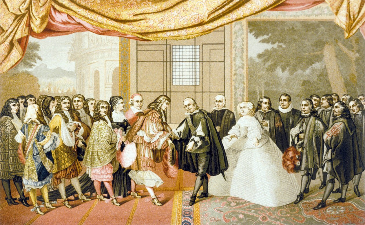 Setkání Ludvíka XIV. a Filipa IV. na ostrově Faisans, 7. listopadu 1659 od Laumosnier
