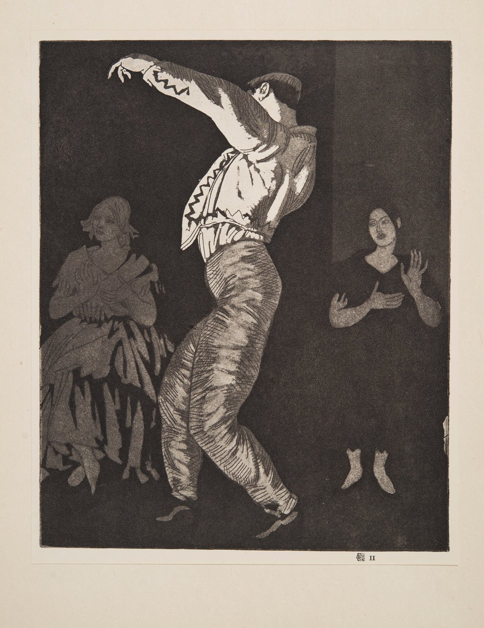 Španělská tanečnice č. II, hospoda. 1923. od Laura Knight