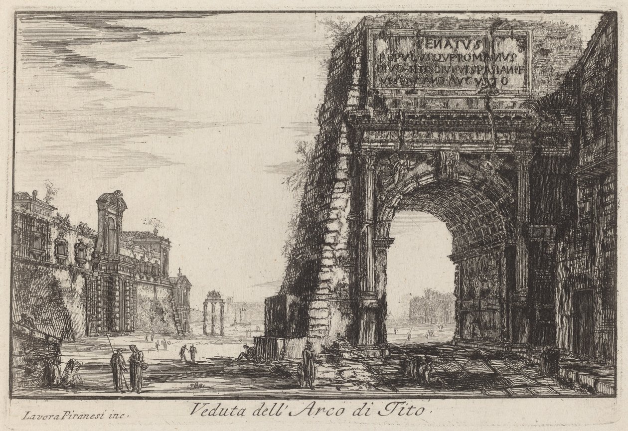 Titův oblouk od Laura Piranesi after Giovanni Battista Piranesi