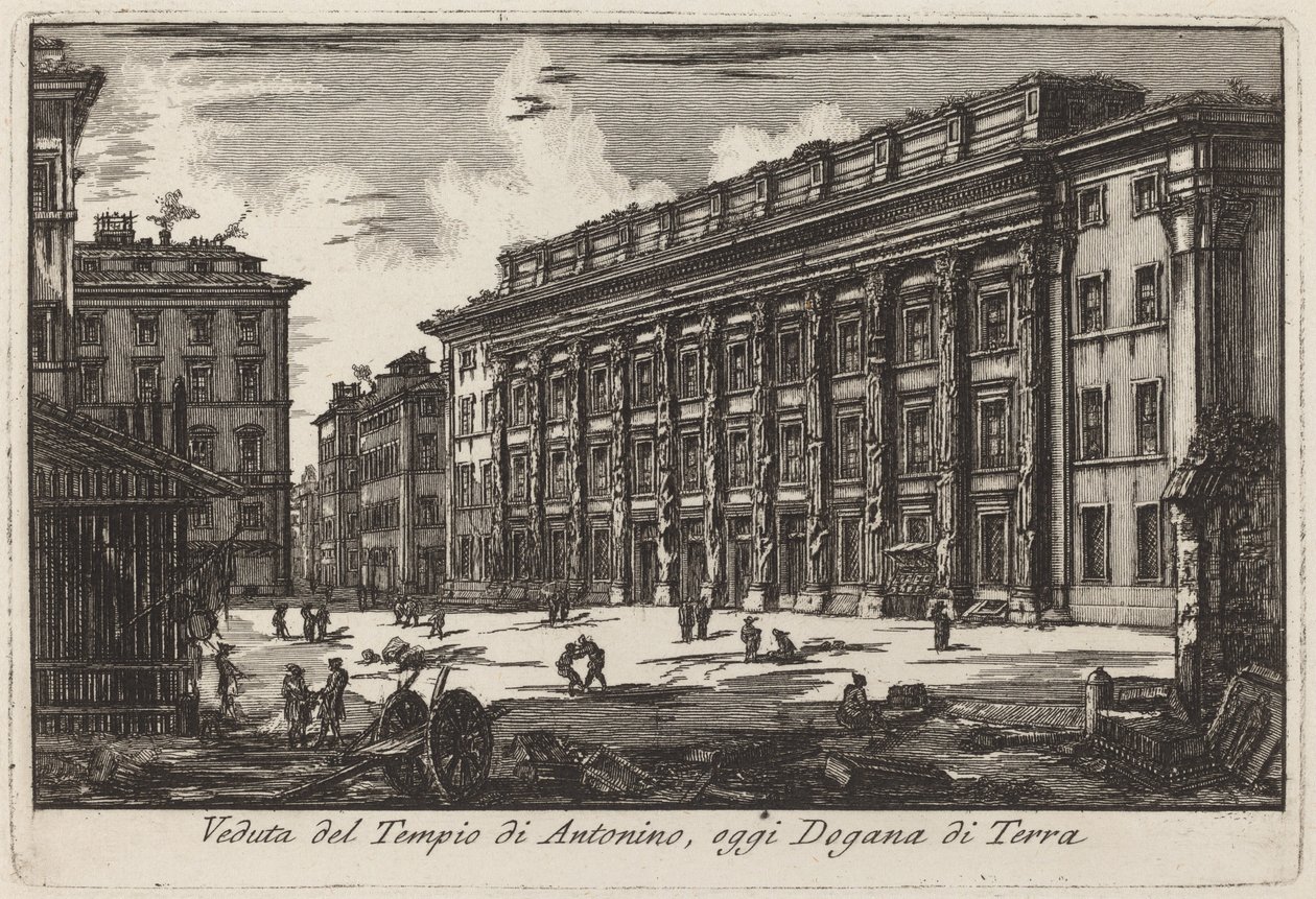 Hadrianeum od Laura Piranesi after Giovanni Battista Piranesi