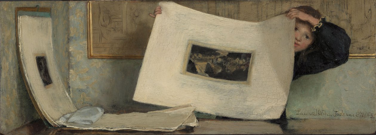 Anna listuje v portfoliu tisků od Laura Theresa Alma Tadema (Lady)