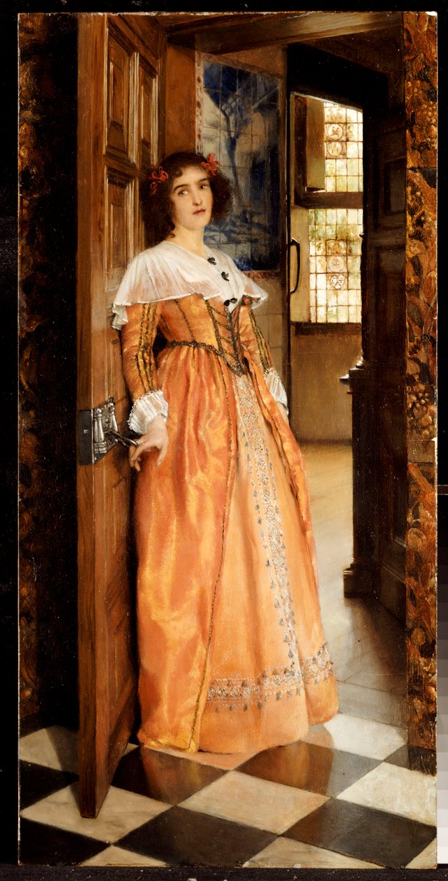 U dveří, kolem roku 1898 od Laura Theresa Alma Tadema