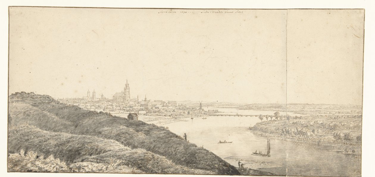 Pohled na Arnhem od Laurens Vincentsz. van der Vinne