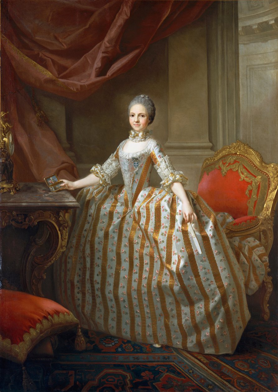 Portrét princezny Marie Luisy z Parmy, pozdější španělské královny od Laurent Pecheux