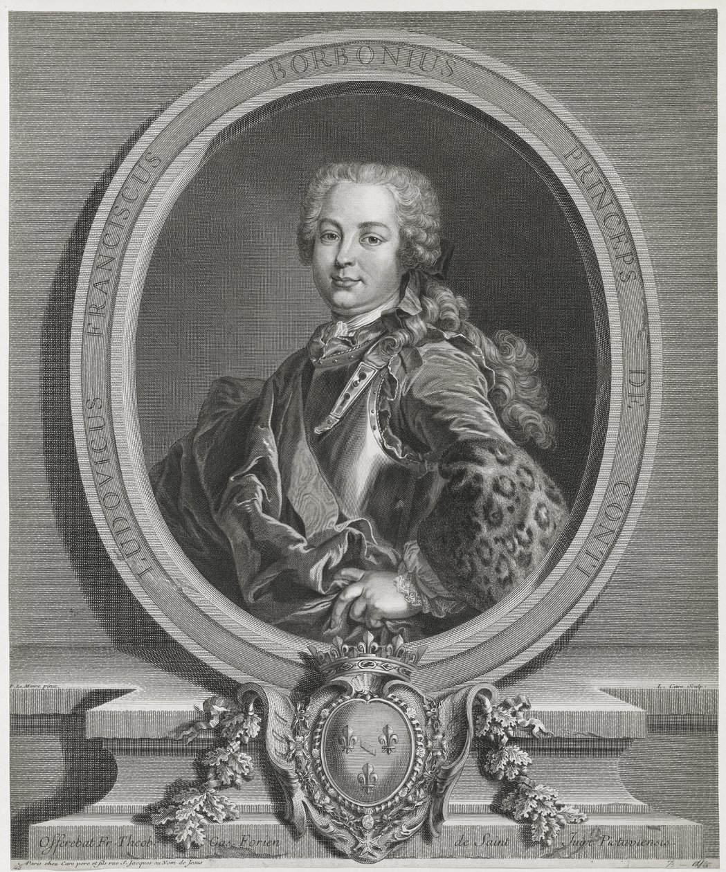 Laurent Cars - Louis François de Bourbon, princ z Conti od Laurent Cars
