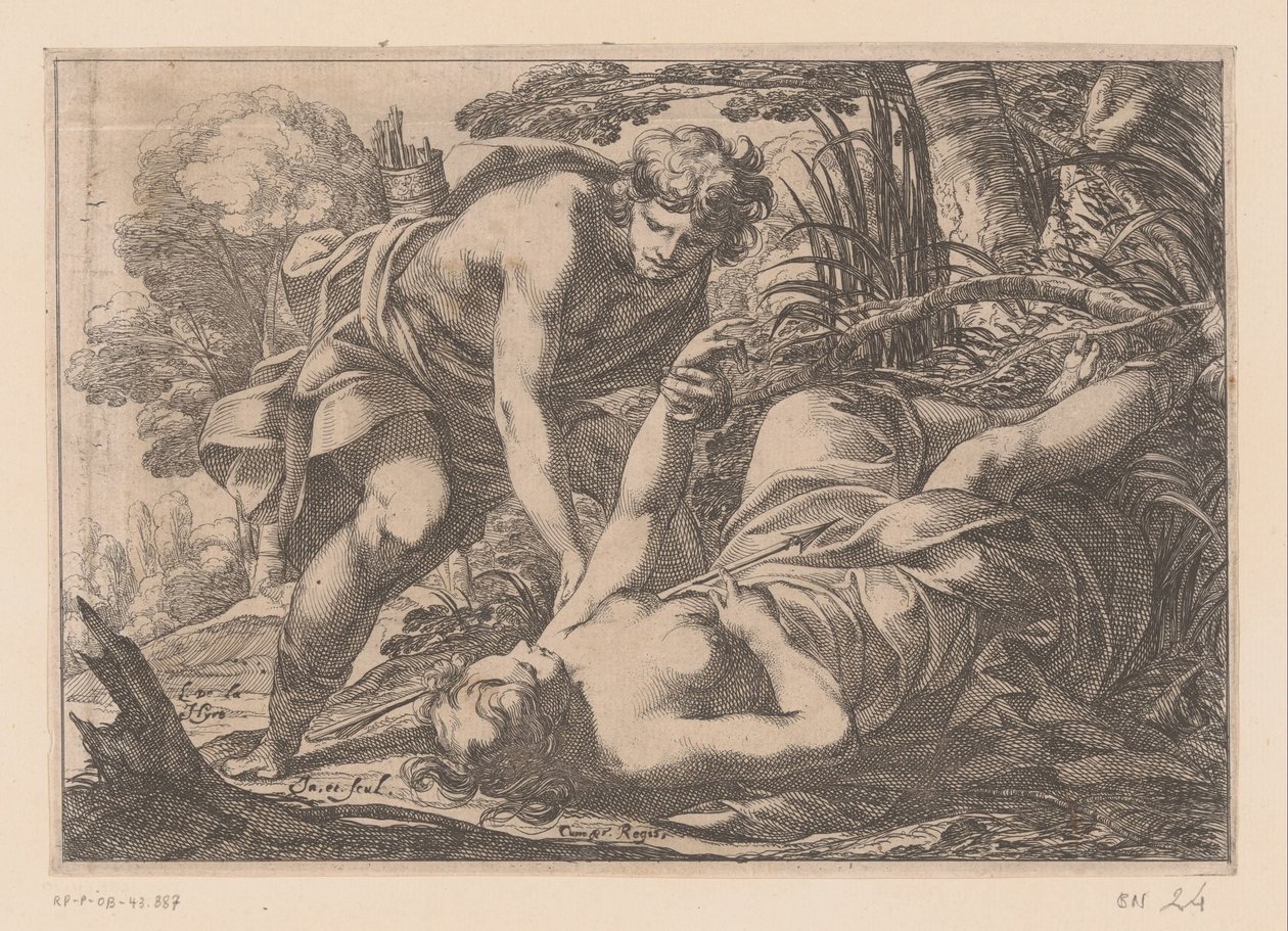 Apollo a Clytia od Laurent de La Hire