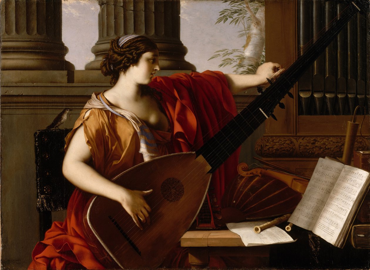Alegorie hudby, 1649 od Laurent de la Hyre