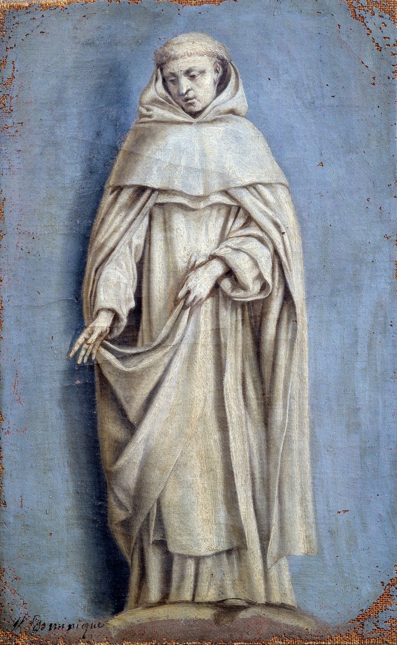 Saint Dominique Malba na plátně od Laurenta de La Hyre (1606-1656) 17. století Sun. 0,36 x 0,22 m Paříž. muzeum Louvre od Laurent de la Hyre