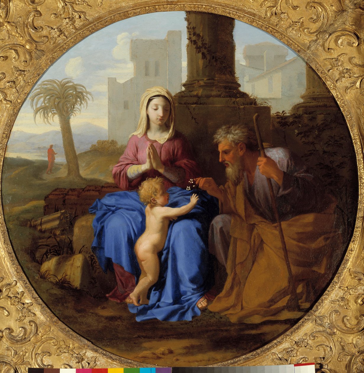 Obraz Panna a dítě se svatým Josefem od Laurenta de La Hyre (1606-1656) od Laurent de la Hyre