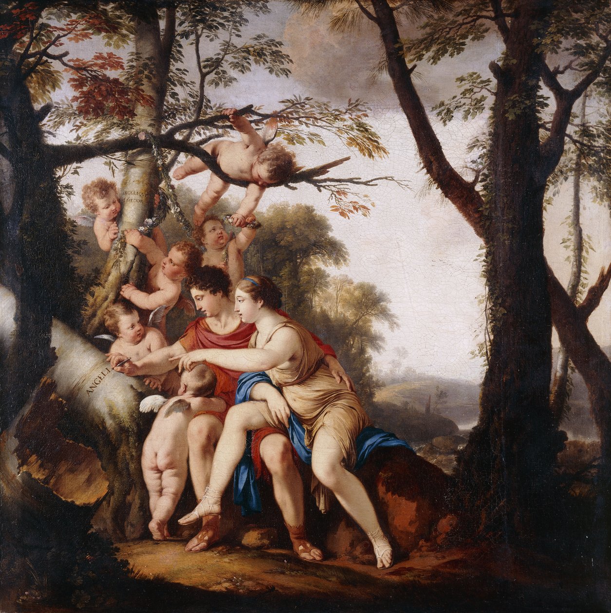 Angelica a Medoro od Laurent de la Hyre
