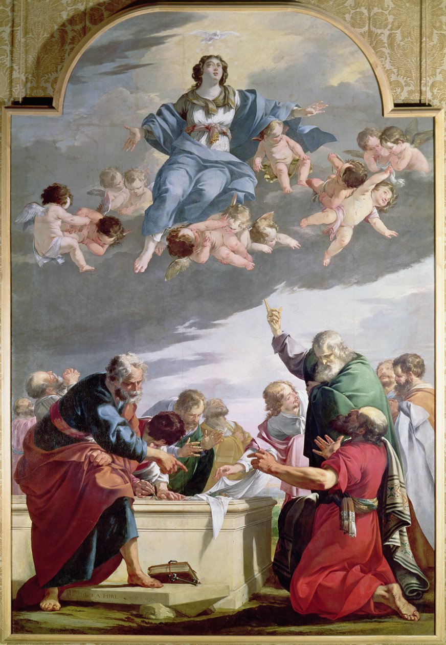 Nanebevzetí Panny Marie, 1635 od Laurent de la Hyre