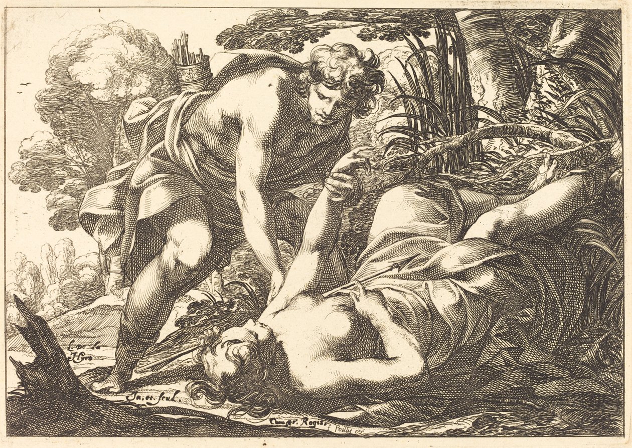Cephalus a Procris od Laurent de la Hyre